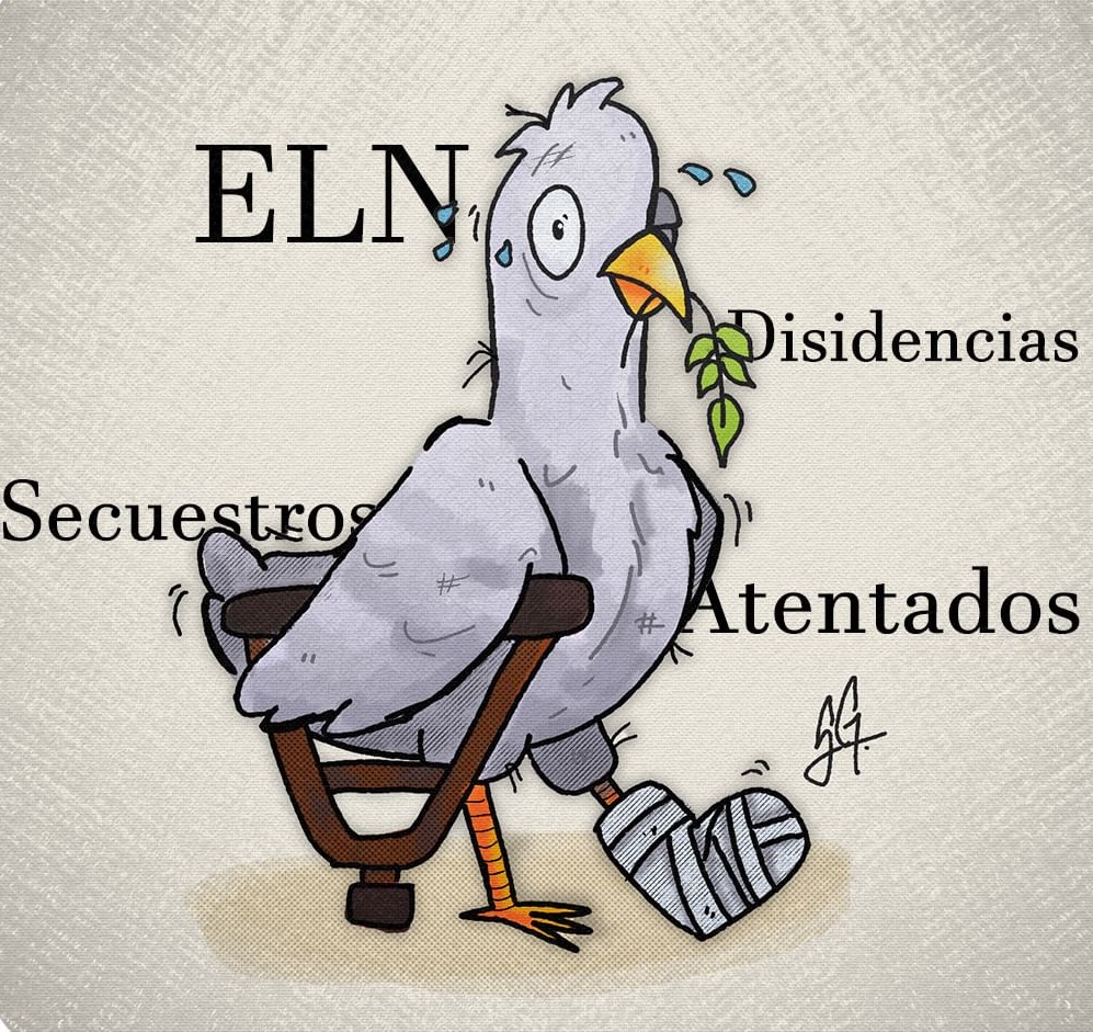 Caricatura política Colombia, hecha por Samuel Guerra, caricaturista