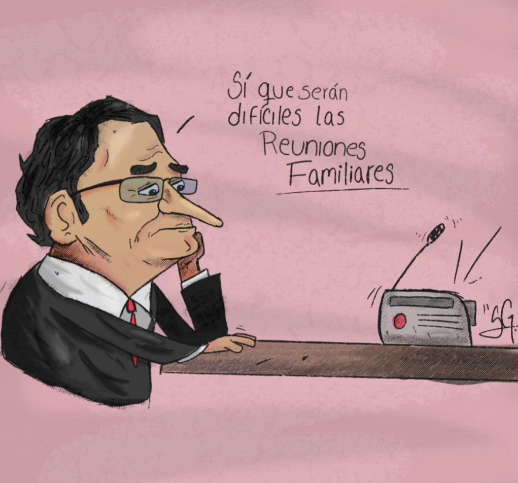 Caricatura política Colombia, hecha por Samuel Guerra, caricaturista