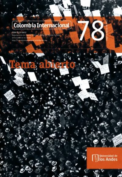 Revista Colombia Internacional 78 de la Universidad de los Andes