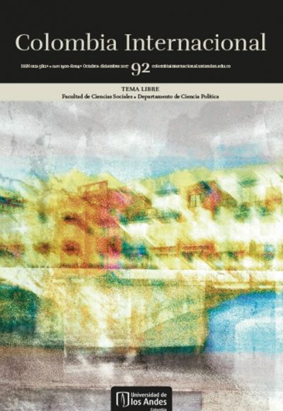 Revista Colombia Internacional 92 de la Universidad de los Andes