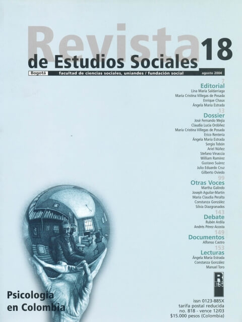 Revista de Estudios Sociales 18 de la Universidad de los Andes