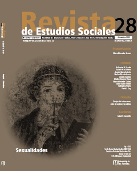 Revista de Estudios Sociales 28 de la Universidad de los Andes