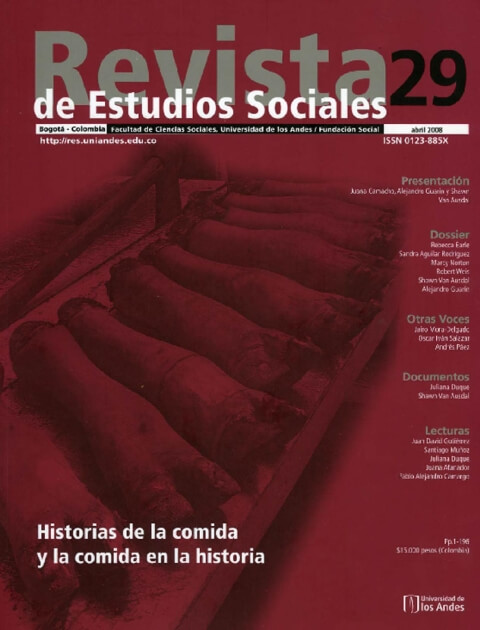 Revista de Estudios Sociales 29 de la Universidad de los Andes