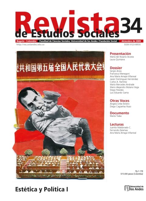 Revista de Estudios Sociales 34 de la Universidad de los Andes