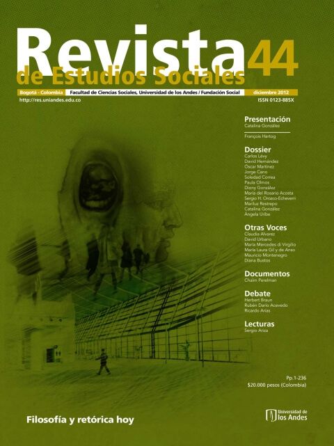 Revista de Estudios Sociales 44 de la Universidad de los Andes