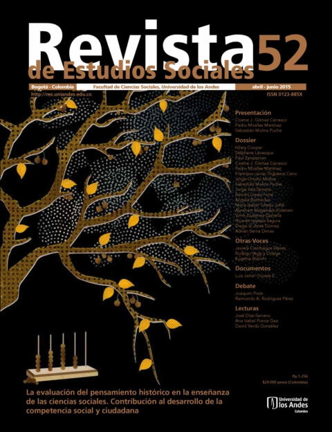 Revista de Estudios Sociales 52 de la Universidad de los Andes