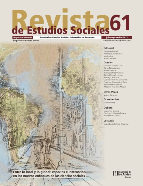 Revista de Estudios Sociales 61 de la Universidad de los Andes