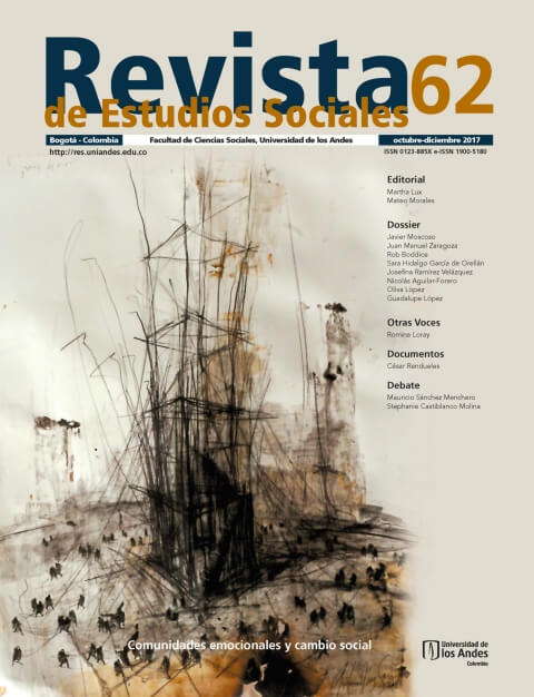 Revista de Estudios Sociales 62 de la Universidad de los Andes