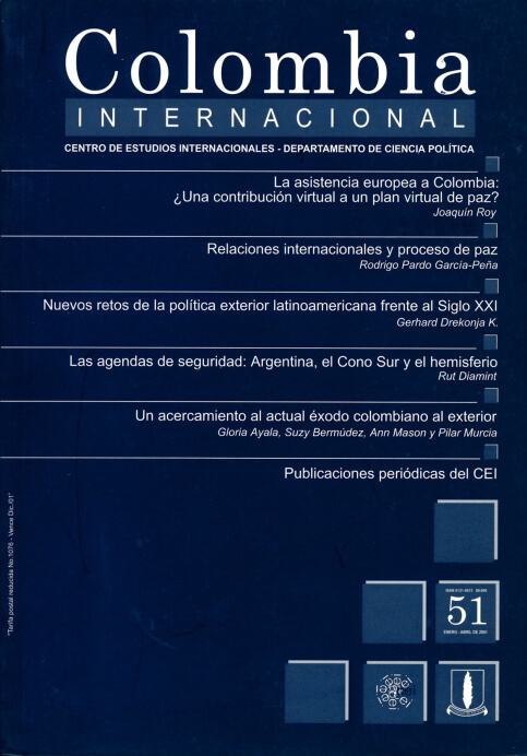 Revista Colombia Internacional 51 de la Universidad de los Andes