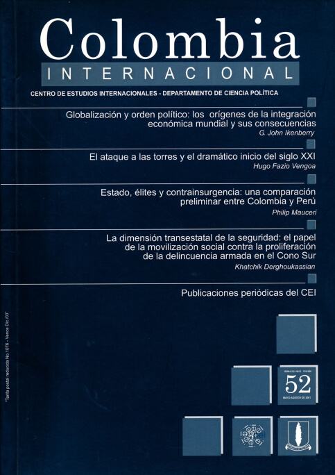 Revista Colombia Internacional 52 de la Universidad de los Andes