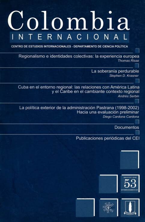 Revista Colombia Internacional 53 de la Universidad de los Andes