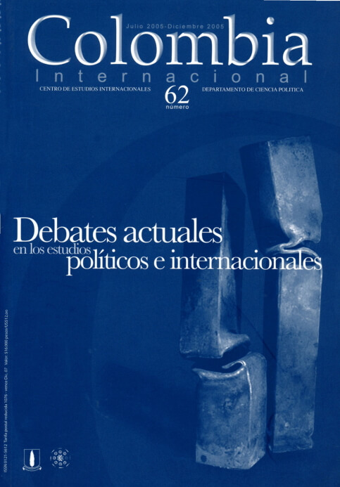 Revista Colombia Internacional 62 de la Universidad de los Andes