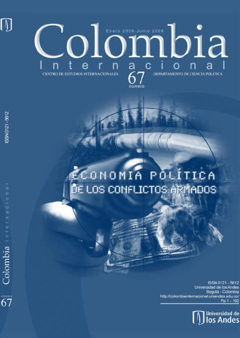 Revista Colombia Internacional 67 de la Universidad de los Andes