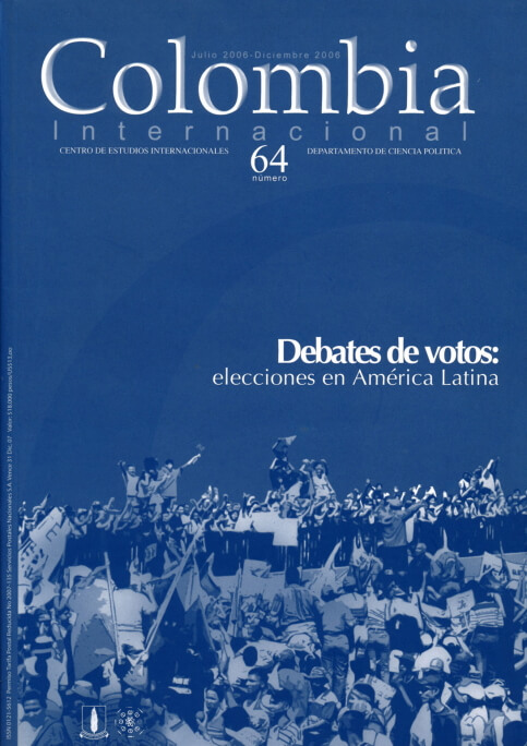 Revista Colombia Internacional 64 de la Universidad de los Andes