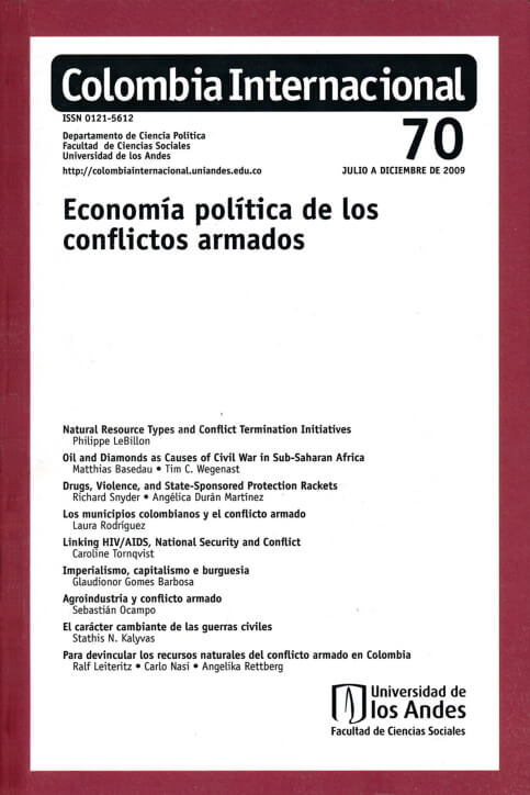 Revista Colombia Internacional 70 de la Universidad de los Andes