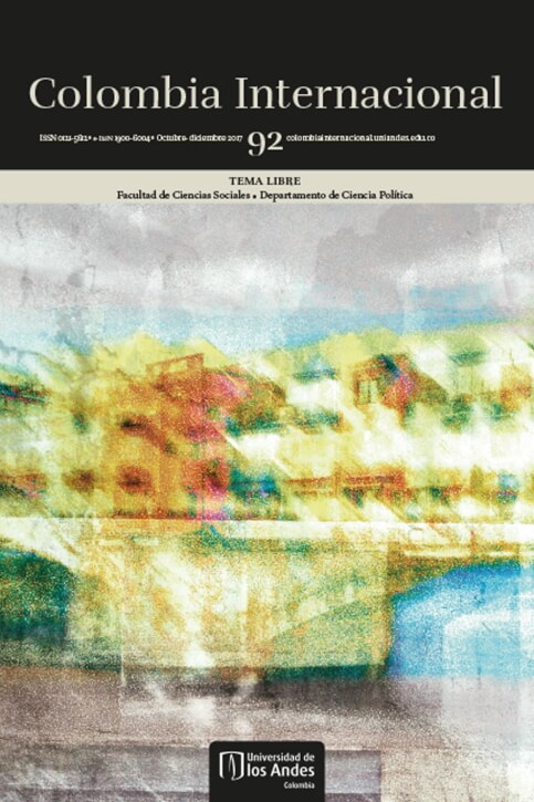 Revista Colombia Internacional 92 de la Universidad de los Andes