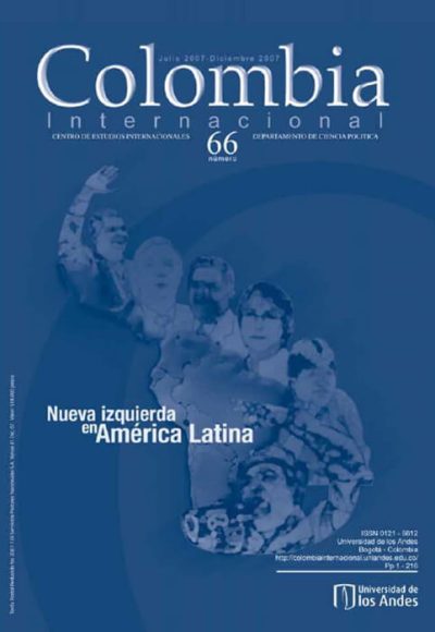 Revista Colombia Internacional 66 de la Universidad de los Andes