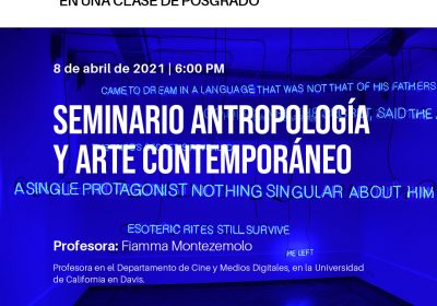 AN006 Seminario Antropología Y Arte Contemporáneo
