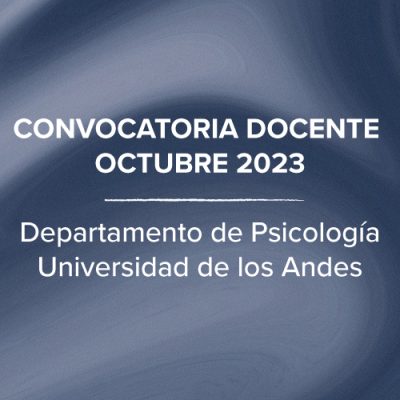 Banner Convocatoria Docente Psicologia 2023