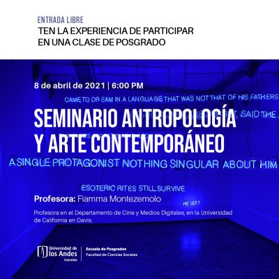 AN006 Seminario Antropología Y Arte Contemporáneo