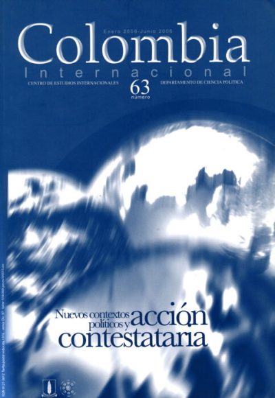 Revista Colombia Internacional 63 de la Universidad de los Andes