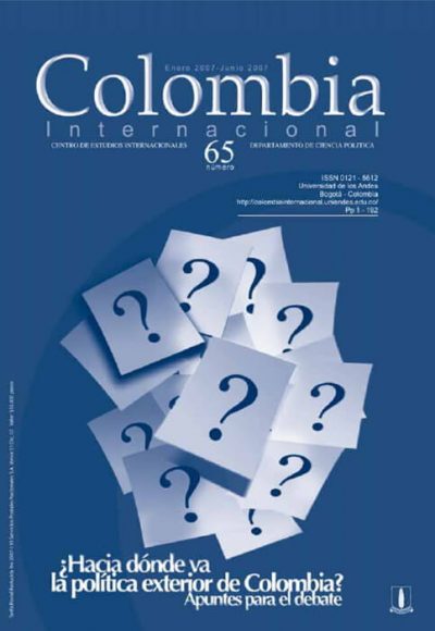 Revista Colombia Internacional 65 de la Universidad de los Andes