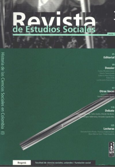 Revista de Estudios Sociales 3 de la Universidad de los Andes