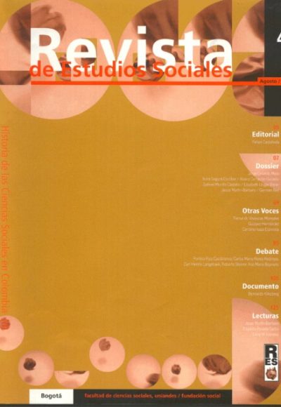 Revista de Estudios Sociales 4 de la Universidad de los Andes