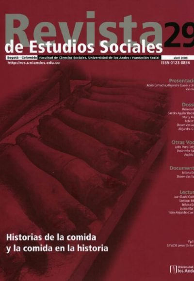 Revista de Estudios Sociales 29 de la Universidad de los Andes