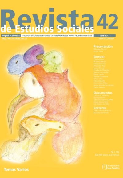 Revista de Estudios Sociales 42 de la Universidad de los Andes