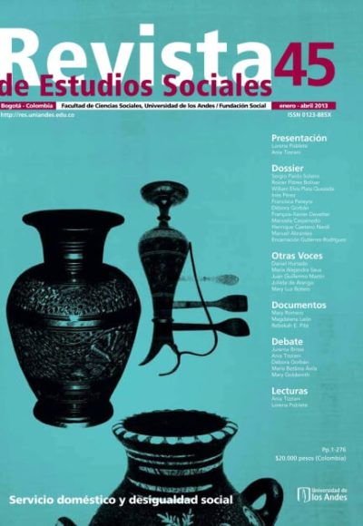 Revista de Estudios Sociales 45 de la Universidad de los Andes