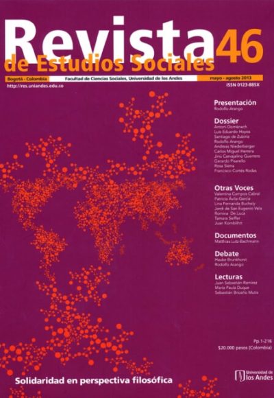 Revista de Estudios Sociales 46 de la Universidad de los Andes