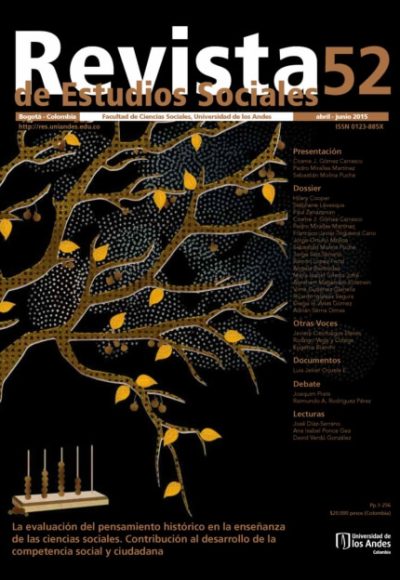 Revista de Estudios Sociales 52 de la Universidad de los Andes