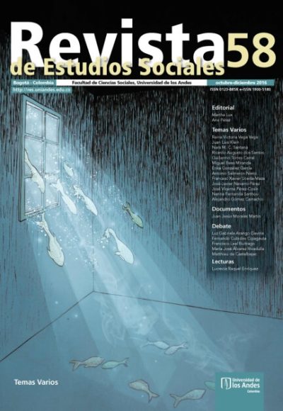 Revista de Estudios Sociales 58 de la Universidad de los Andes