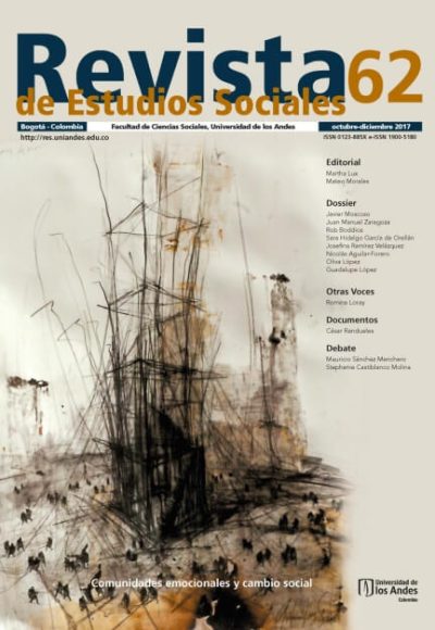 Revista de Estudios Sociales 62 de la Universidad de los Andes