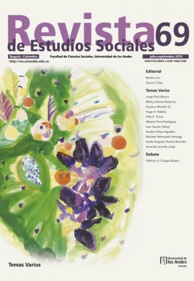 Revista de Estudios Sociales 69 de la Universidad de los Andes