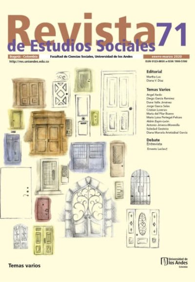 Revista de Estudios Sociales 71 de la Universidad de los Andes