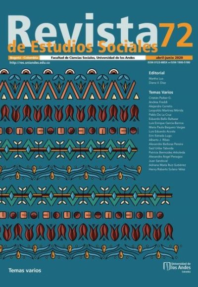 Revista de Estudios Sociales 72 de la Universidad de los Andes