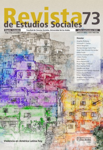 Revista de Estudios Sociales 73 de la Universidad de los Andes