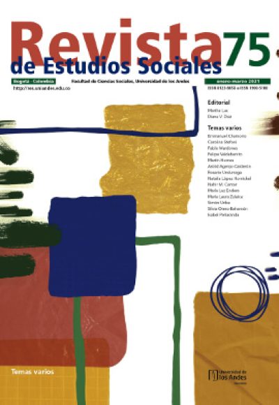 Revista de Estudios Sociales 75 de la Universidad de los Andes