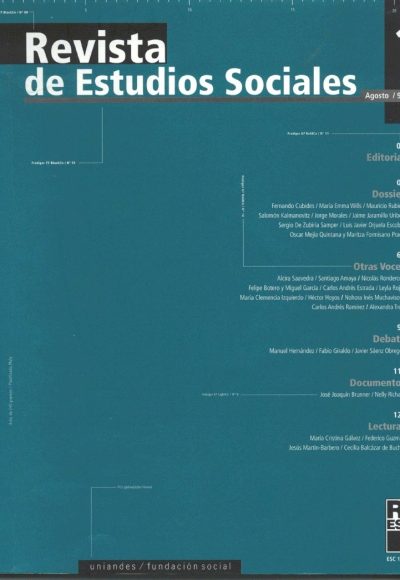 Revista de Estudios Sociales 1 de la Universidad de los Andes